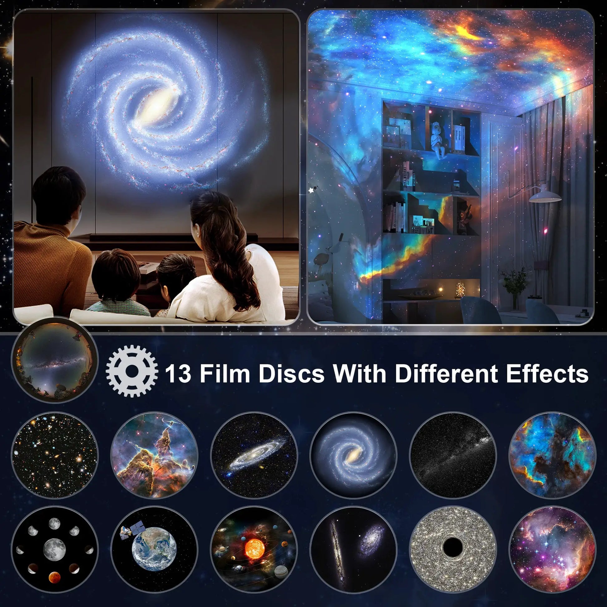Galaxy Projector, Planetarium Star Projector Realistic Starry Sky Night Light ,Solar System Constellation Moon for Kids Bedroom from PriceLows™