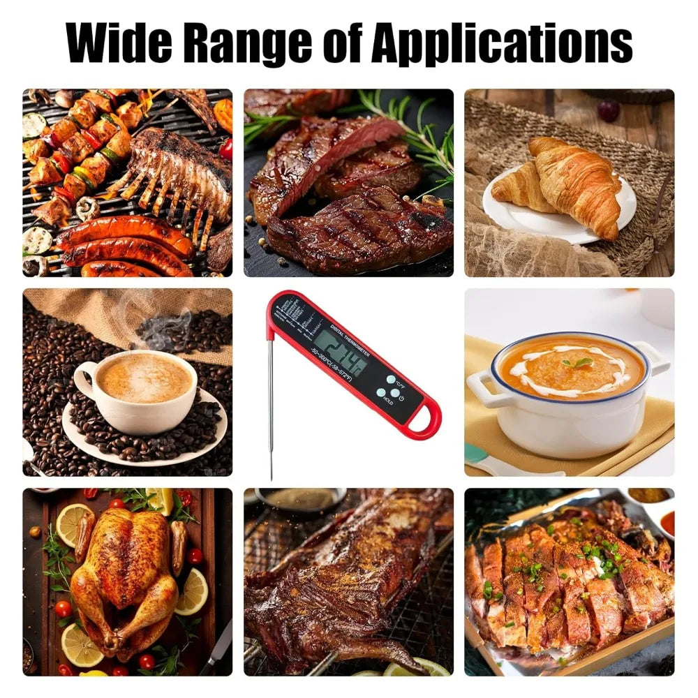 Meat Thermometer | Waterproof Digital | Instant Read | For Cooking BBQ