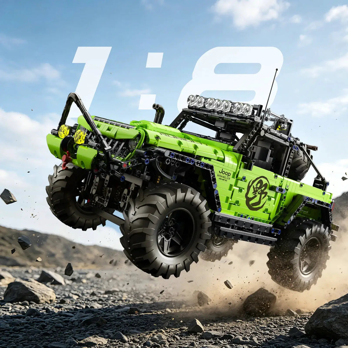 Off Road Truck Brick Set | 1:8 Scale | 2357 Pieces | 4WD Mechanic