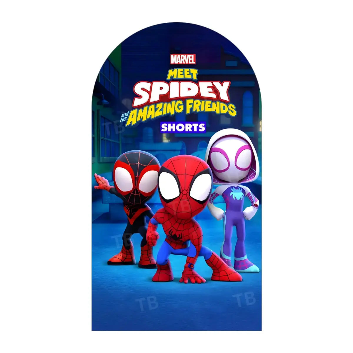 Spider-Man Arch Backdrop | Custom Name | Birthday Theme | Standard Size