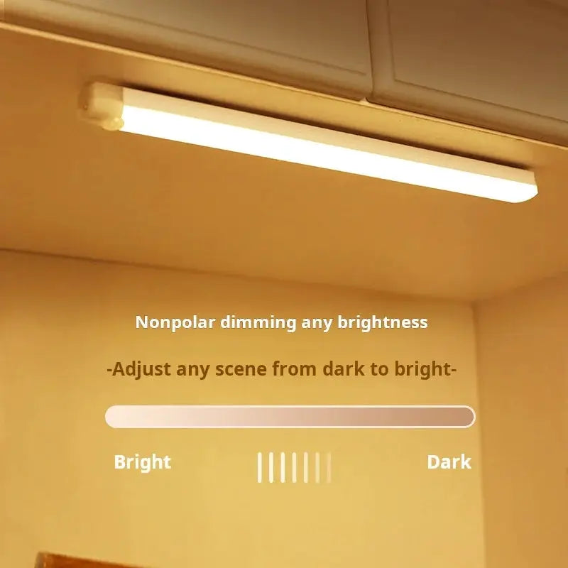 1pc Wireless Rechargeable LED Motion Sensor Cabinet Light - Ideal for Closet, Kitchen, Wardrobe, Stairs - Battery Operated Night from PriceLows™