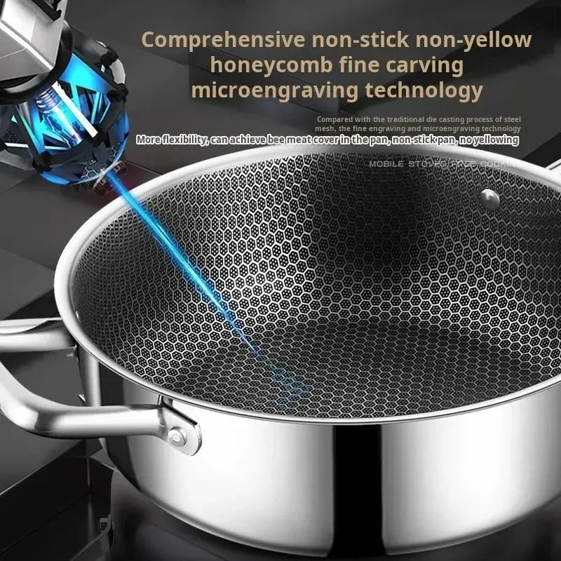 Stainless Steel Soup Pot | 3-4L Capacity | 28 cm | Gas And Induction Compatible