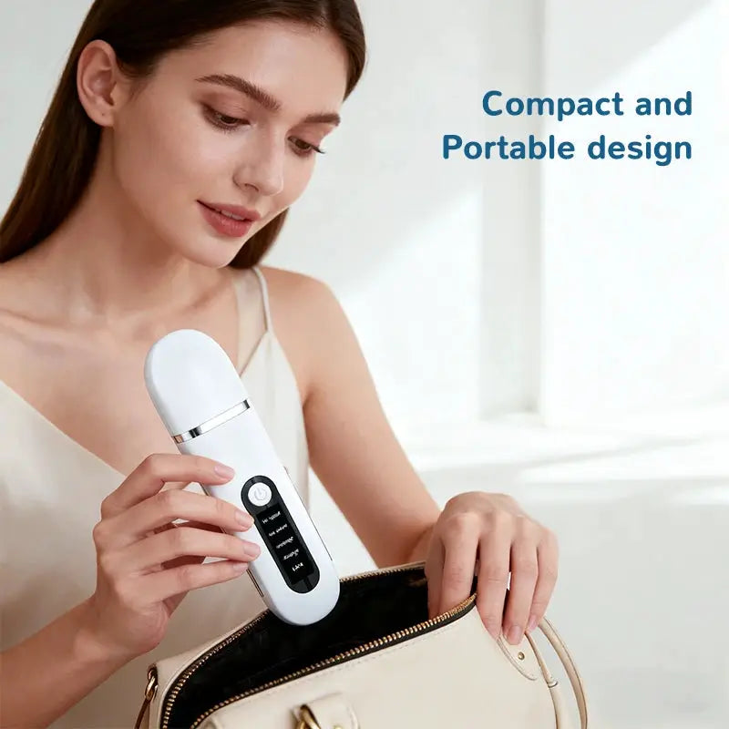 Ultrasonic Skin Scrubber Face Spatula Blackhead Remover EMS Facial Lifting Peeling Skin Care Tool Pore Deep Cleansing Machine from PriceLows™
