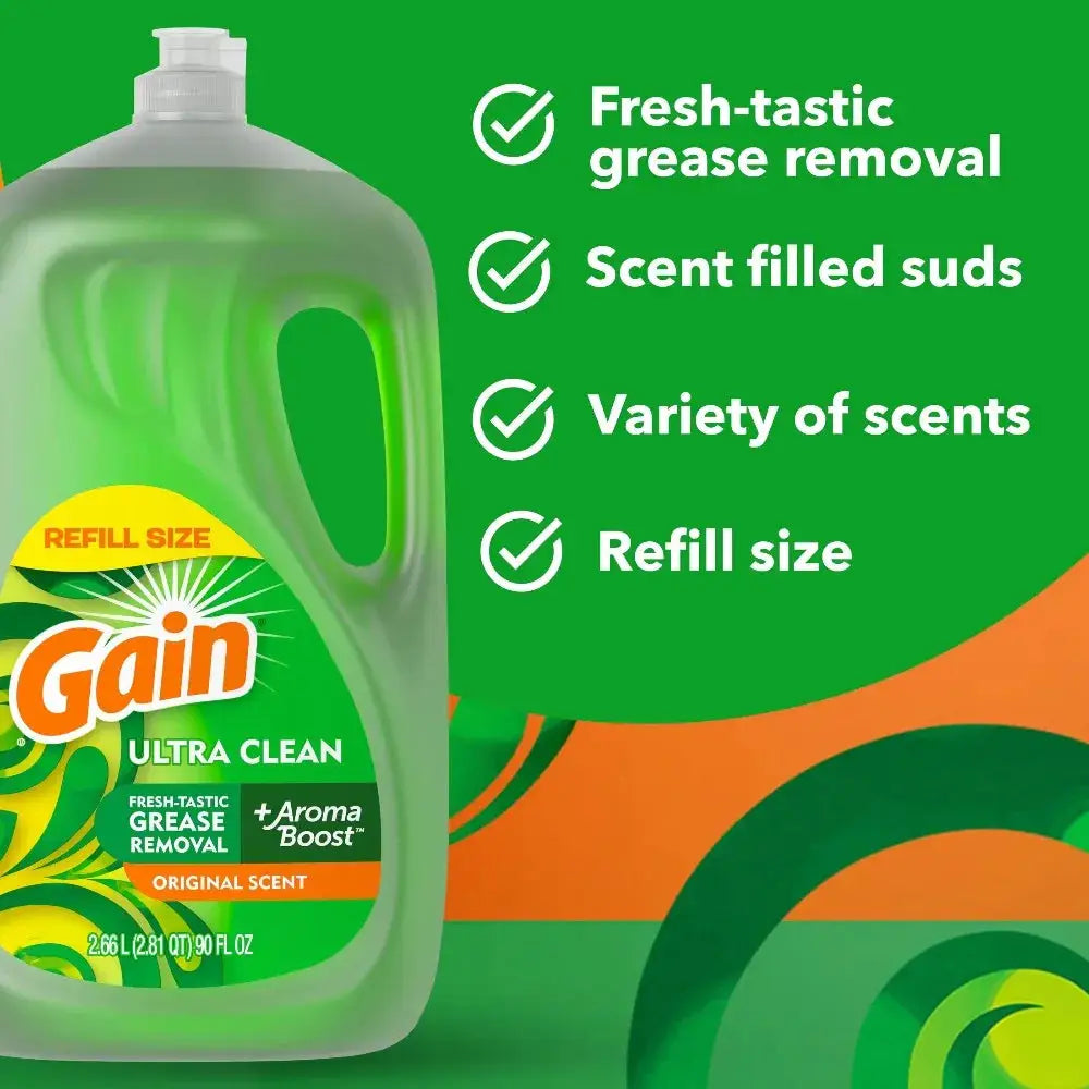 Dish Soap | Ultra Concentrate | Honey Berry Hula Scent | 90 Fl Oz