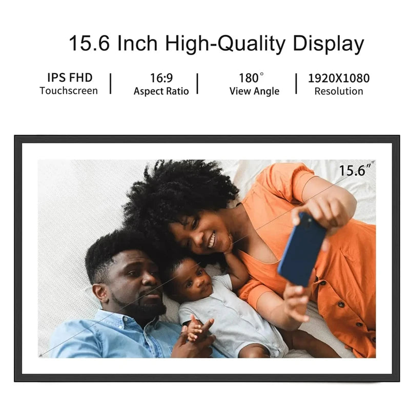 Digital Picture Frame | 15.6 Inch Display | 1920x1080 HD | 32GB, WiFi