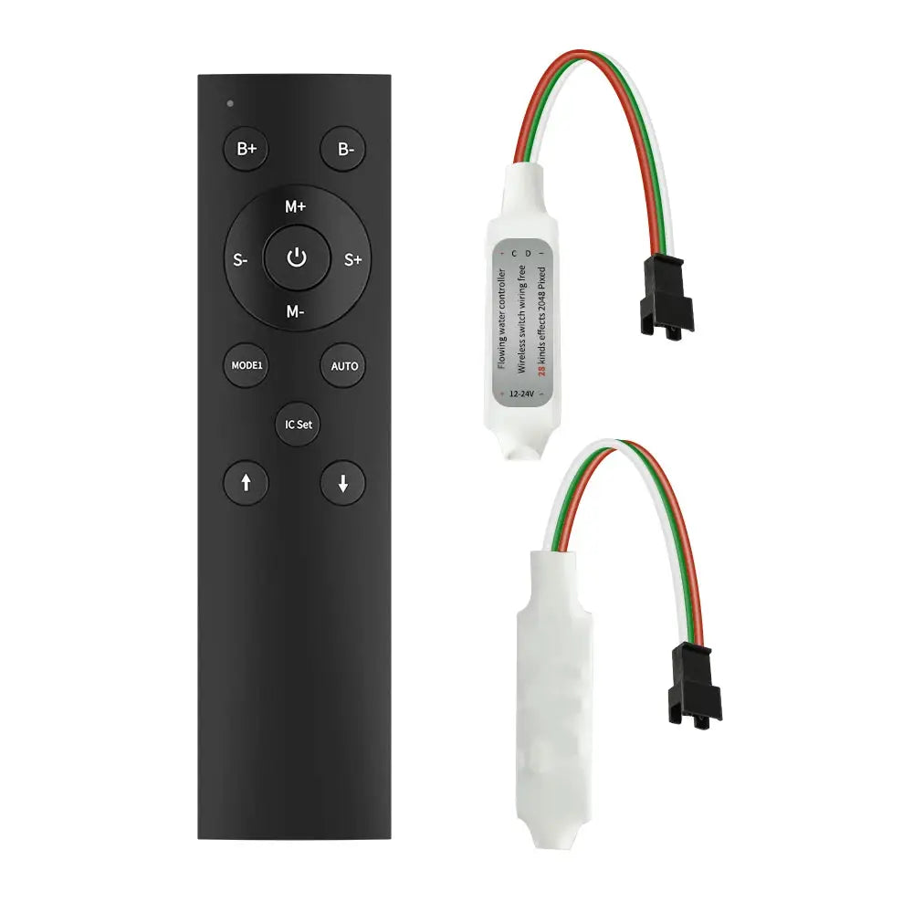 WS2811 1903 16703 Single Color LED Pixel Strip Horse Race Controller RF Wireless Remote Running Water Flow LED Controller 12-24V from PriceLows™