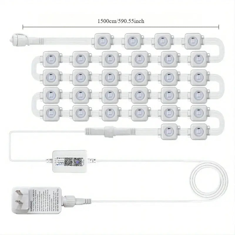 150ft 100ft 50ft Permanent Outdoor Lights Smart RGBIC Outdoor Lights with 75 Scene Modes String Lights with 90 LEDs for Garden from PriceLows™