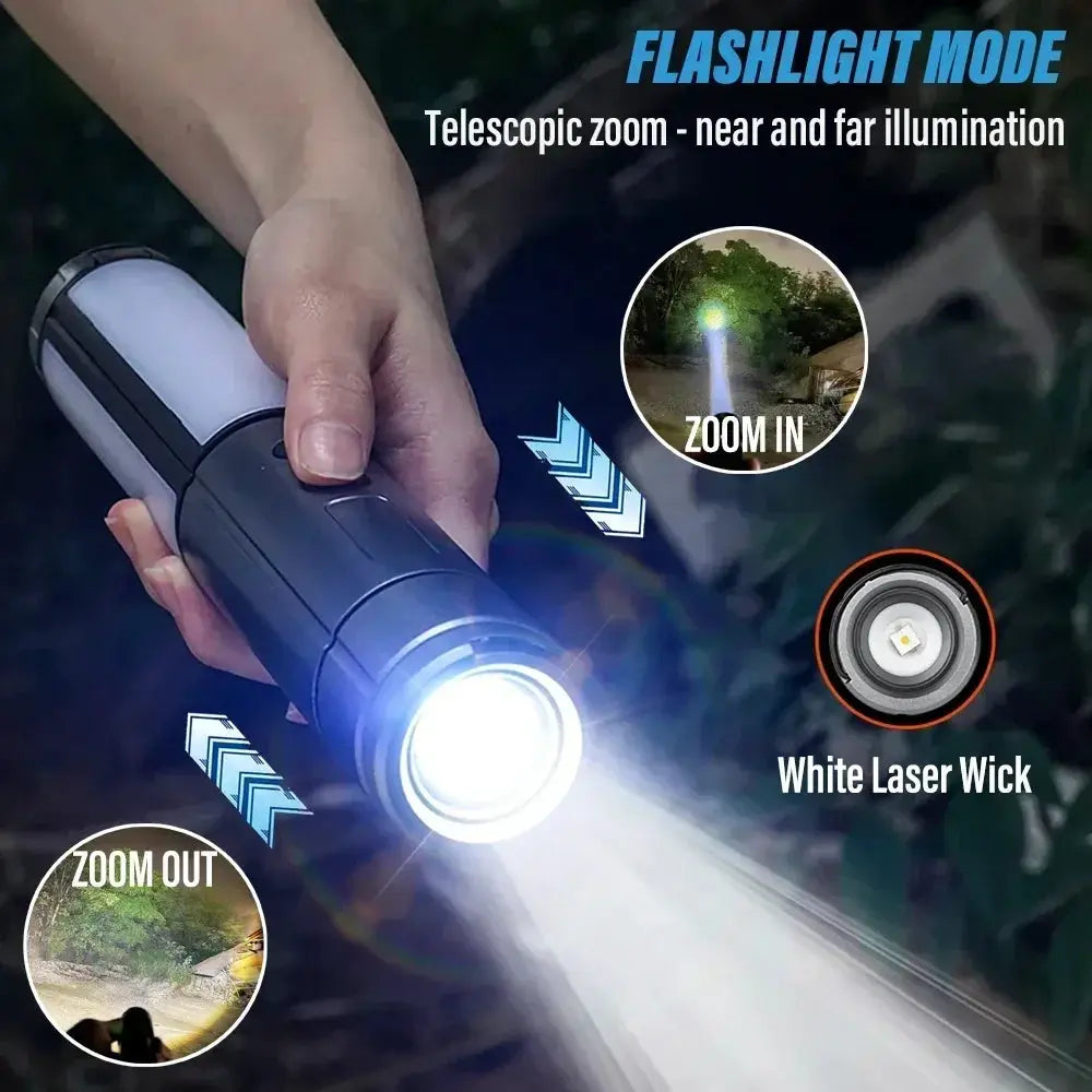 Camping Lantern | USB Rechargeable | LED Bulb | Foldable Stand Base