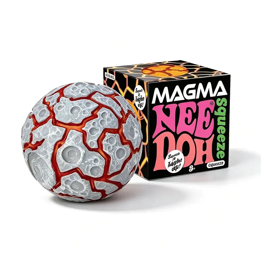 NeeDoh Crunch Stress Ball | Glitter Magma Design | Squeeze Sensory Toy
