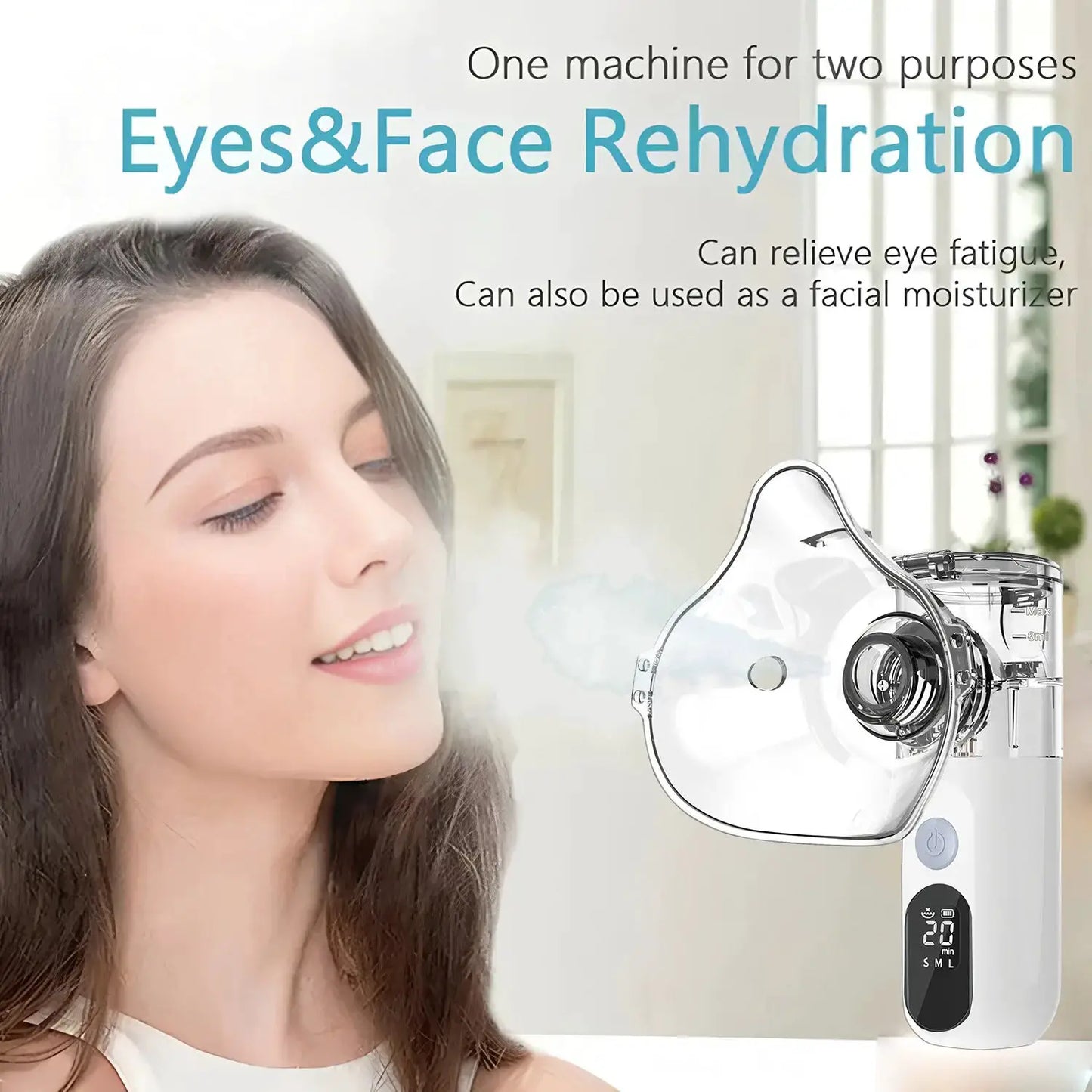Mini Nano Mist Sprayer | Rechargeable USB | Facial Humidifier | Hydrating Nebulizer