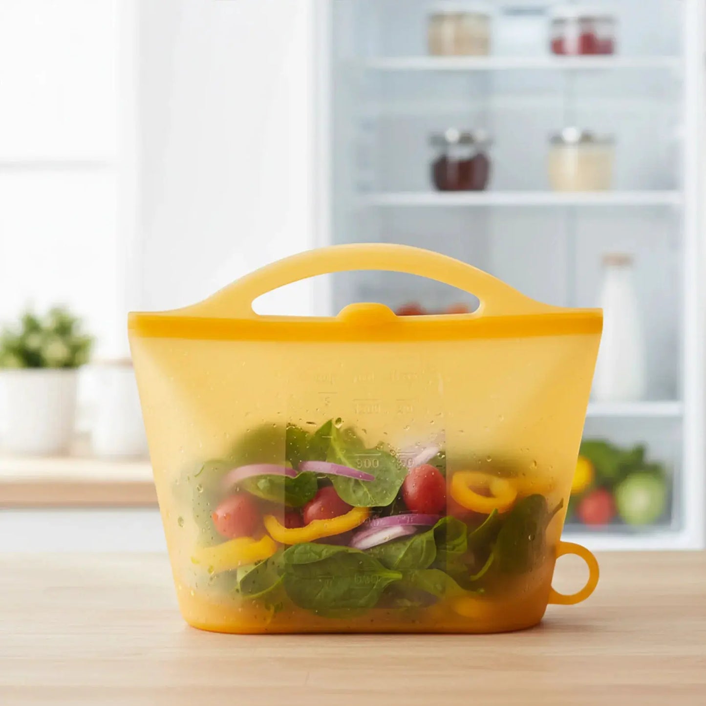 Silicone Food Storage Bag | 1200ml Capacity | Self Sealing Leakproof