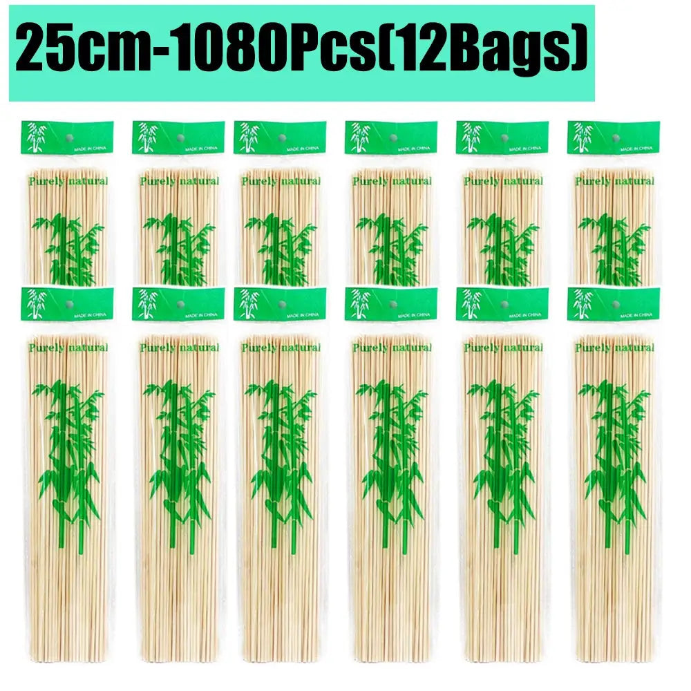 Bamboo Skewers | Natural Color | 15/20/25/30cm | 80-90 Pcs Pack