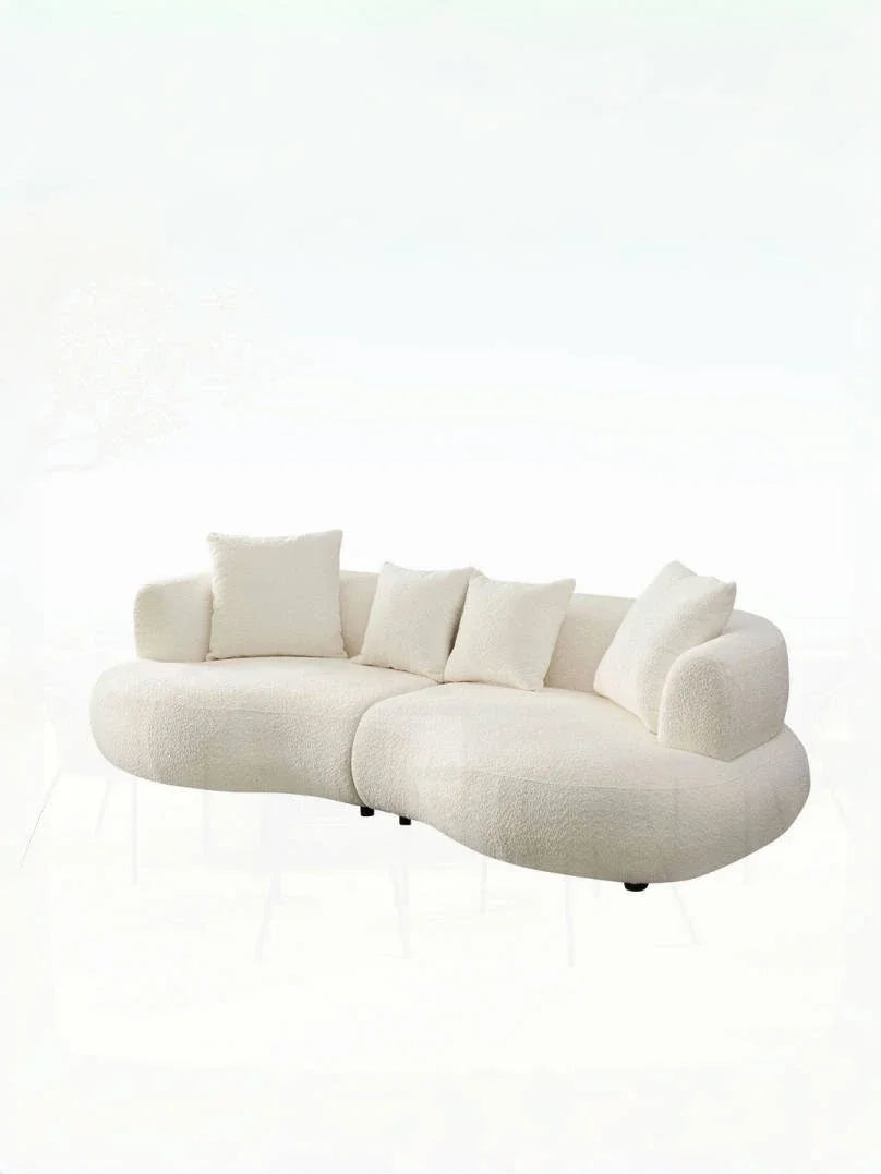 Sofa | Wooden Frame Minimalist Design | Nordic Retro Style | Single