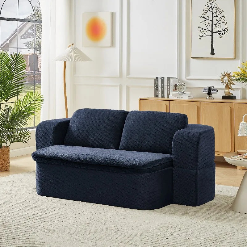 Convertible Sleeper Sofa | Modern Folding Futon | Wood Frame | Width Under 2m