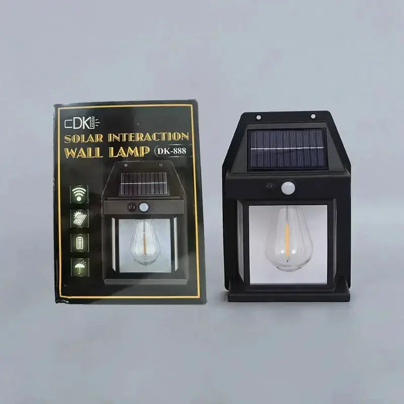 Motion Sensor Solar Wall Light Waterproof Outdoor Modes Auto On/Off Warm White for Garden Courtyard Patio Driveway Pathway Light from PriceLows™