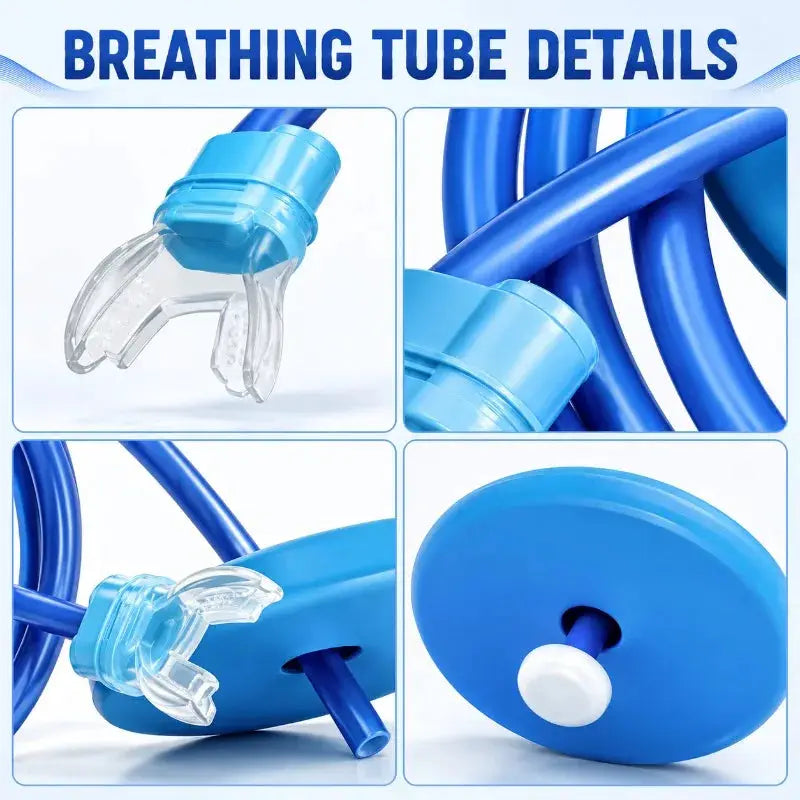 1m 2m 3m Snorkel Snorkeling Full Dry Breathing Tube Anti Choking Diving Equipment Scuba Gear Swimming Training Foldable Design from PriceLows™
