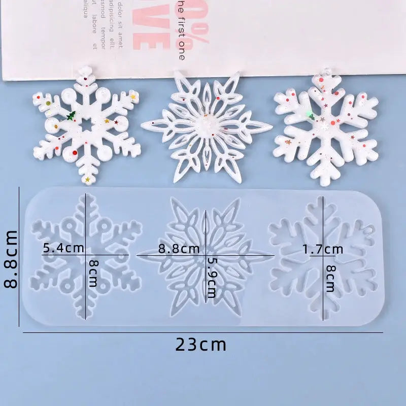 Silicone Mold | Snowflake Shape | UV Resin Compatible