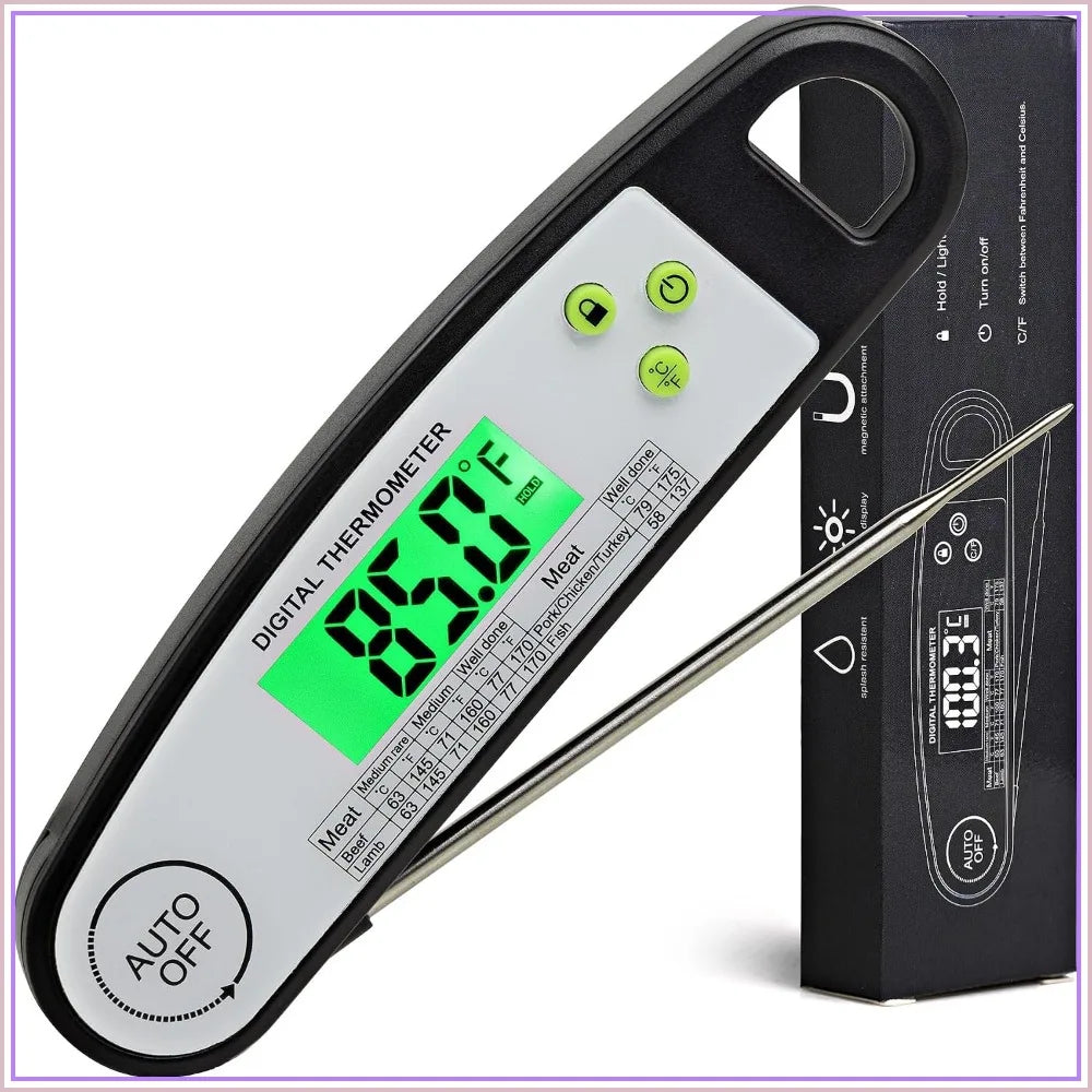 Digital Meat Thermometer | Instant Read 2 To 4 Sec | -58 to 572 F | One Size