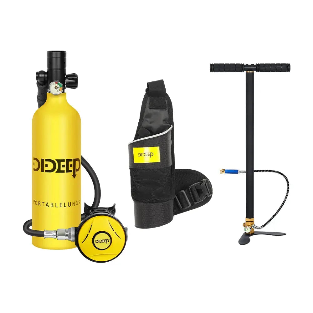 Mini Scuba Tank Set | 1 Liter Capacity | 3000 PSI | 3 Piece Set