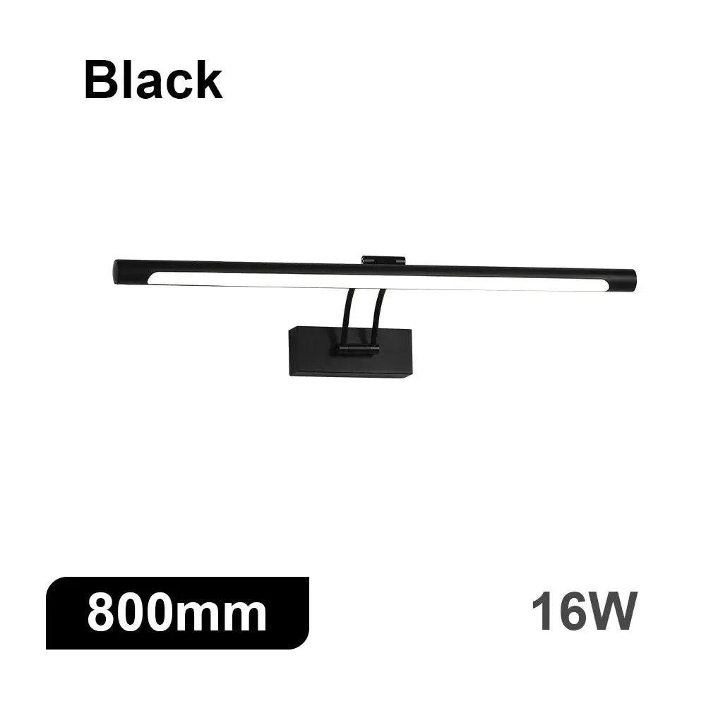 Modern Interior Wall Lamp 80 100cm Led Apply wall light Black Silver Bathroom Lighting Wall Mounted Picture Light Wall Sconce from PriceLows™