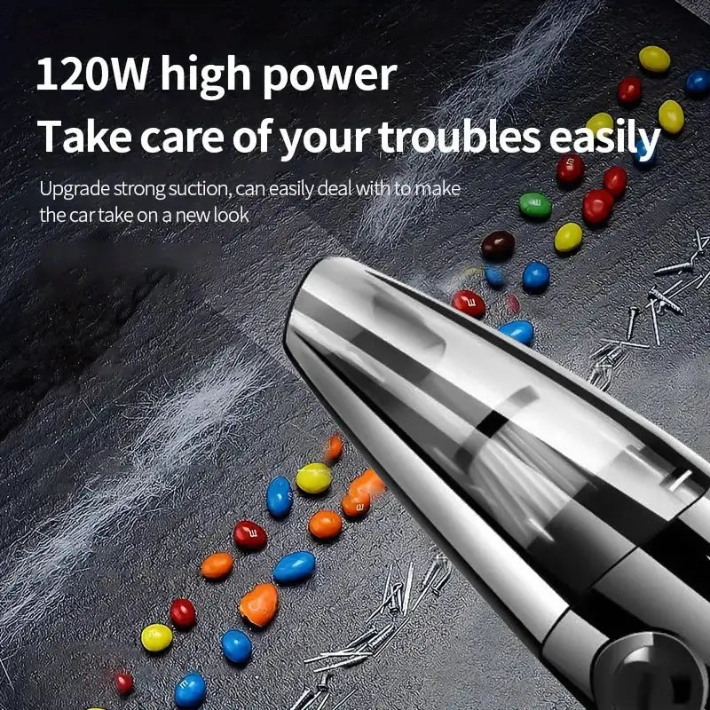 Portable wireless vacuum cleaner, multi-function car and home dual-use, USB charging, long battery life from PriceLows™