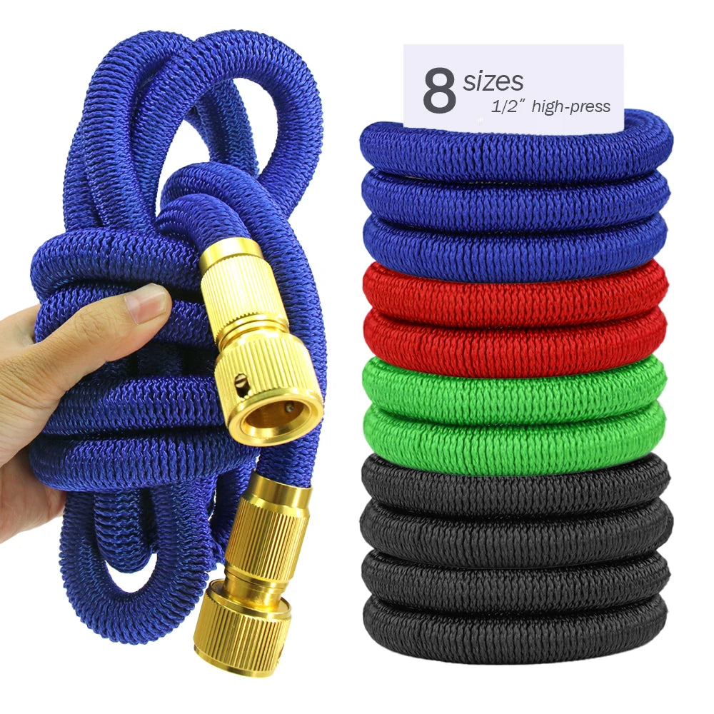 17/25/33/50/75/100/125/150FT Magic Watering Hose 3x Retractable Expandable Garden Hose High Pressure Car Wash Scalable Tube from PriceLows™