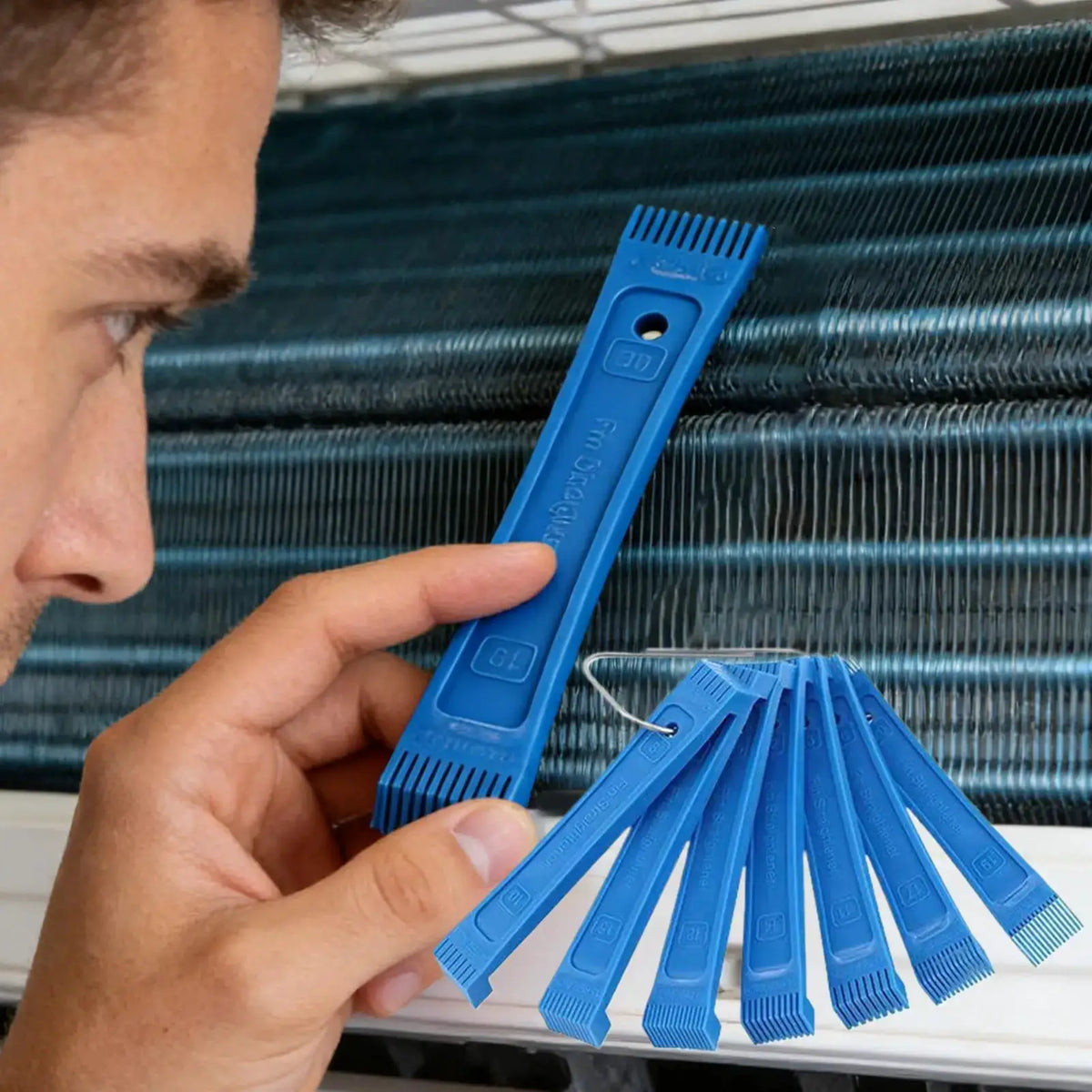 Air Conditioner Fin Cleaning Brush | Flexible Plastic | Universal Angles