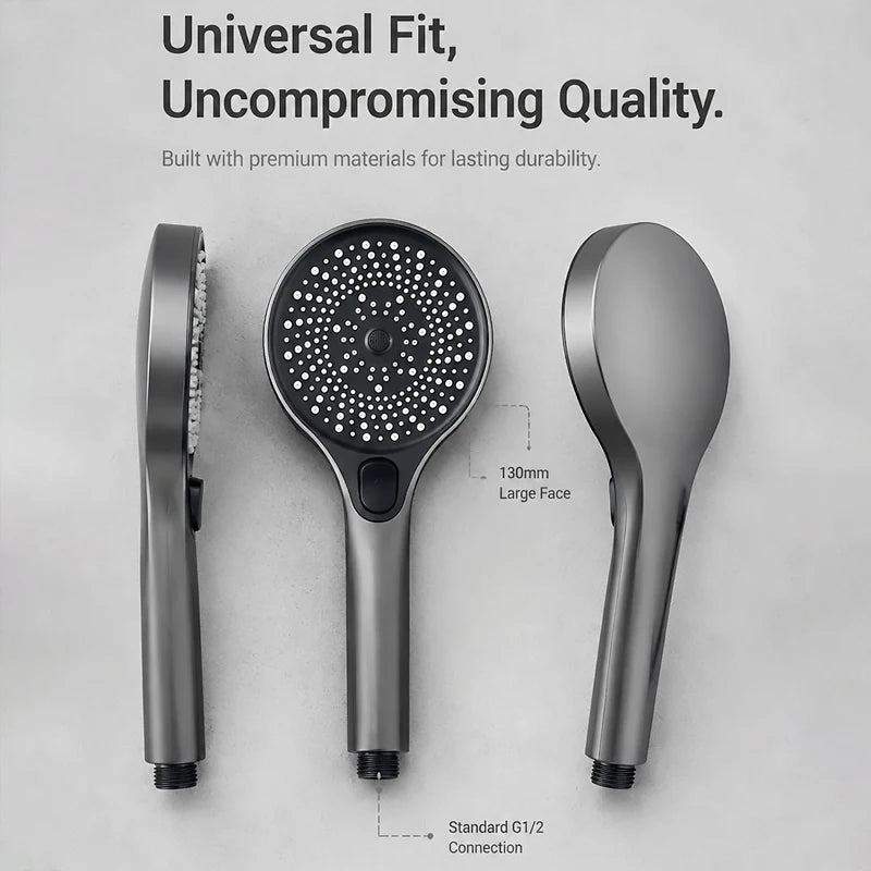 Showerhead | High Pressure | 3 Spray Modes Rainfall/Massage/Jet | G1/2 Connector