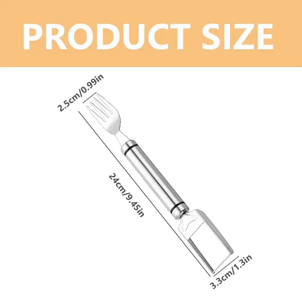 2 Pack 2 in 1 Stainless Steel Watermelon Slicer and Fork Cutter Tool for Home Party Camping Kitchen Gadget from PriceLows™