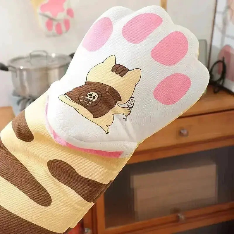 Microwave Oven Gloves | Heat Resistant | Non Slip Cotton Mitt
