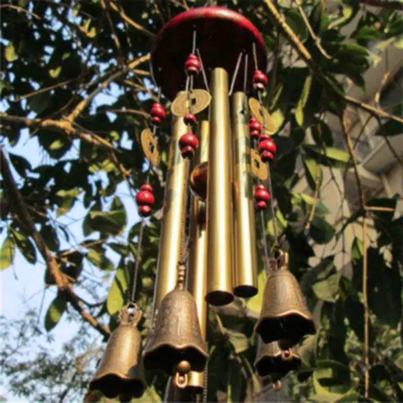 Wind Chimes Guardian Metal Aluminum Tubes Bell Wind Chime Creative Hollow Home Garden Wall Hanging Decoration Handmade Gift from PriceLows™