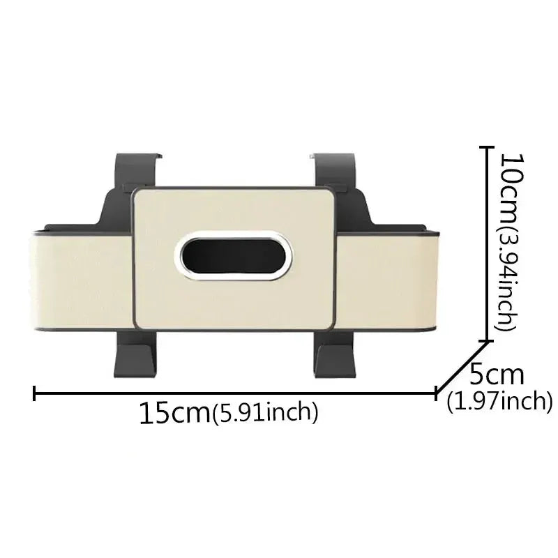 Car Seat Back Storage Box Multi-Functional Vehicle Mounted Tissue Box Rear Seat Storage Cup Holder Hook Automobile Accessories from PriceLows™