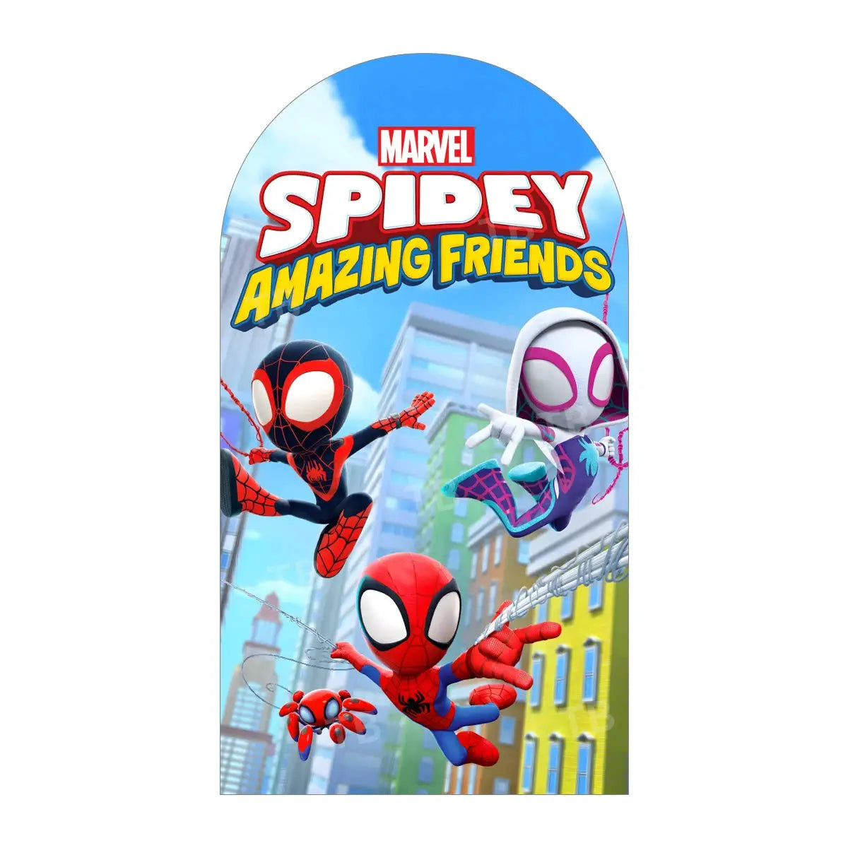 Spider-Man Arch Backdrop | Custom Name | Birthday Theme | Standard Size