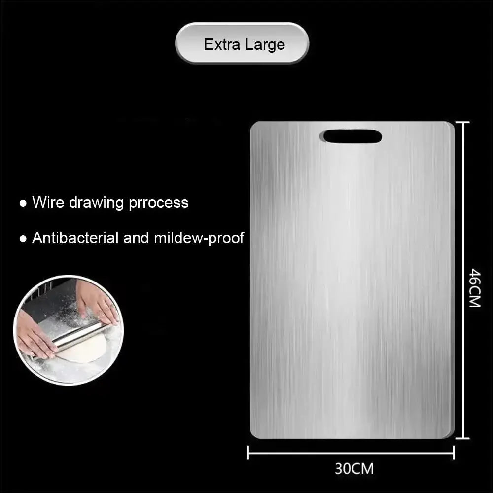Cutting Boards for Kitchen Stainless Board 304 Steel Thickened Double Sided Food | Stainless Steel | Home Use | Home
