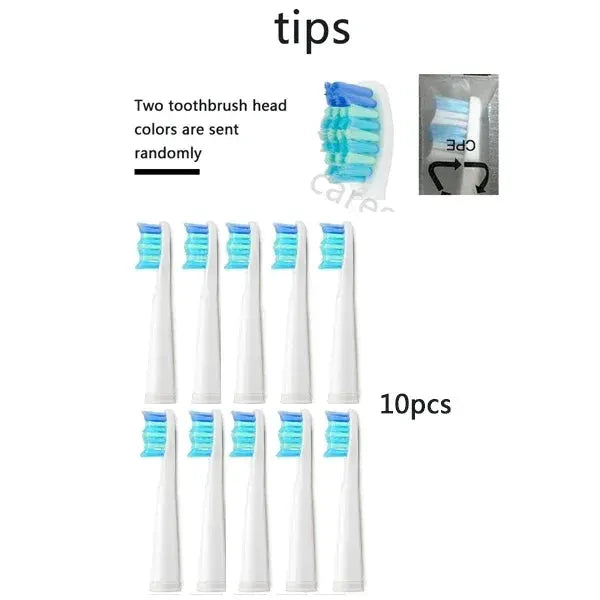 10pcs Electric Replacement Brush Heads Sonic Toothbrush Hygiene Care 899 Set heads for Seago SG910 SG507 SG958 SG515 SG949 SG575 from PriceLows™