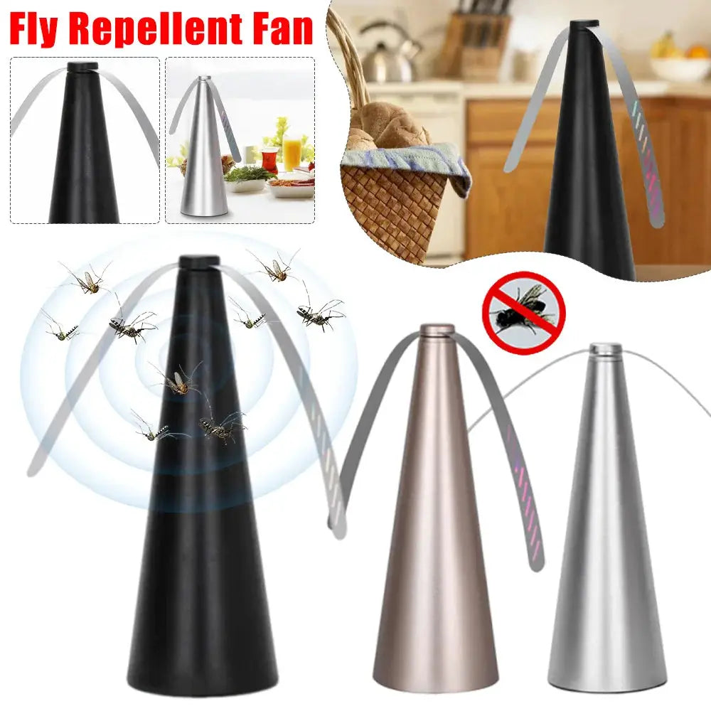 1/2PCS Fly Repellent Fan Pest Repellent Table Fan Battery/USB Powered Mosquito Bug Repeller Fan Pest Control Keep Flies Away from PriceLows™