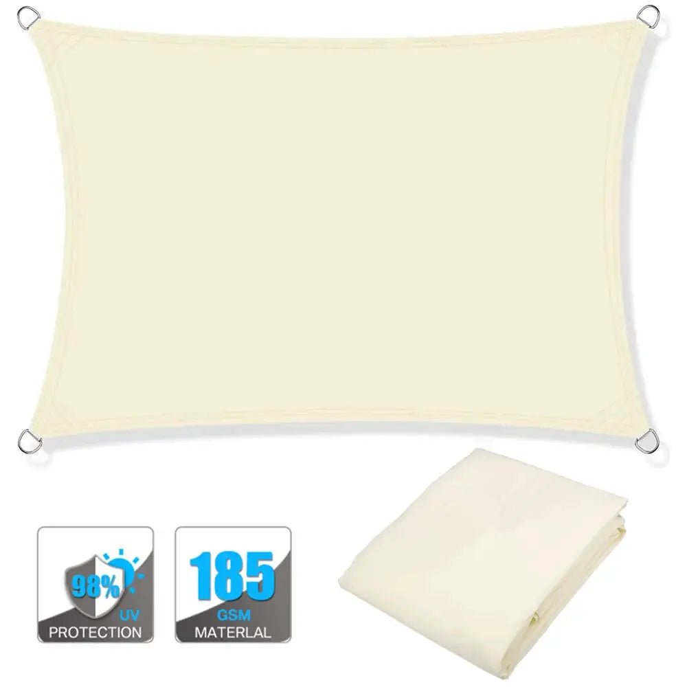 Rectangle Sun Shade Sail | Waterproof Oxford Canopy | UV Blocking Outdoor Shelter