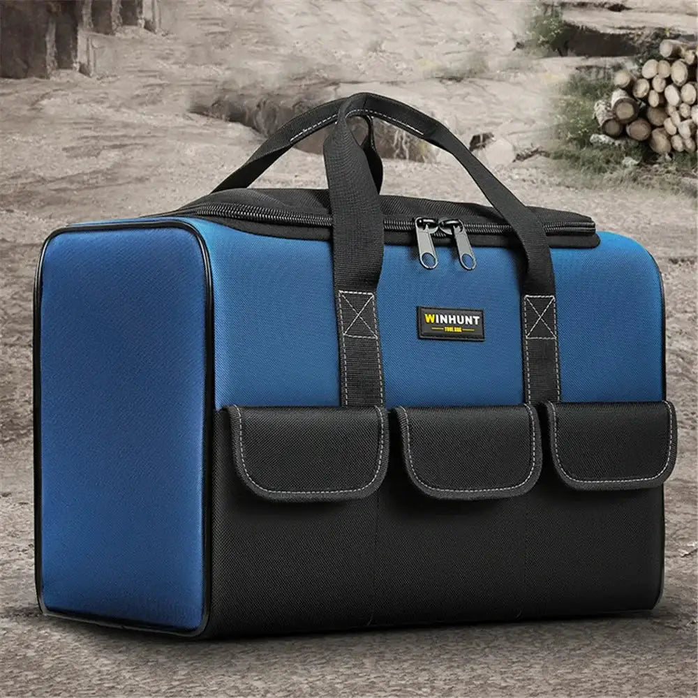 Square 1680D Oxford Cloth Tool Bag with 30% More Capacity Waterproof Multi Pockets Tool Organizer Tool Pouch Electrician Tools from PriceLows™