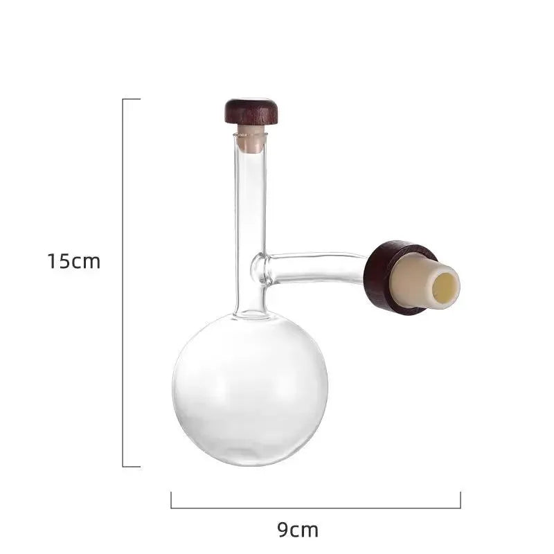 Peach Modelled Glass Wine Aerator, Quick Dispensing Pourer for Red Wine Bottle, Professional Decanter Sobering Gadget from PriceLows™