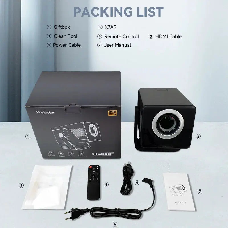 Smart Projector | Android 14 | 1000 ANSI Lumens | Auto Focus