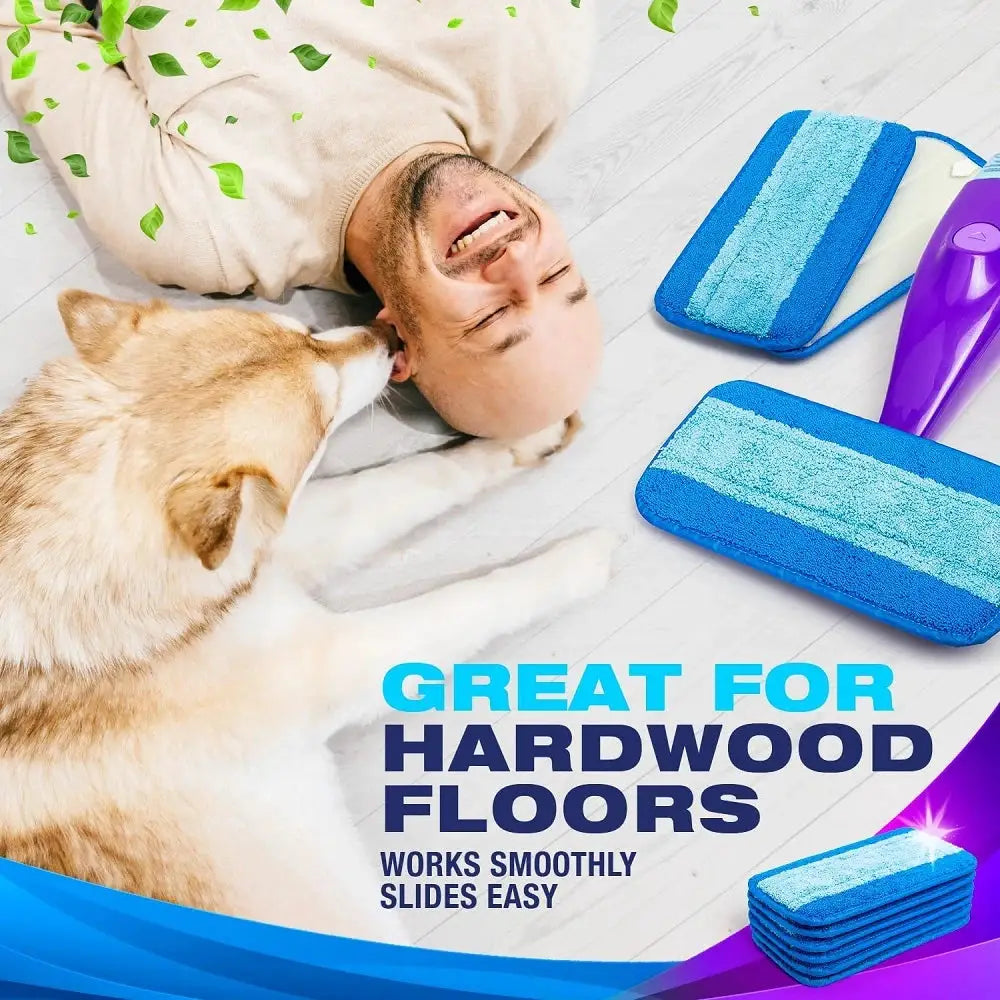2PCS Reusable Mop Pads for Swiffer WetJet Microfiber Mop Refill Cloths Hardwood Floor Cleaning Reusable Replacements Pad from PriceLows™