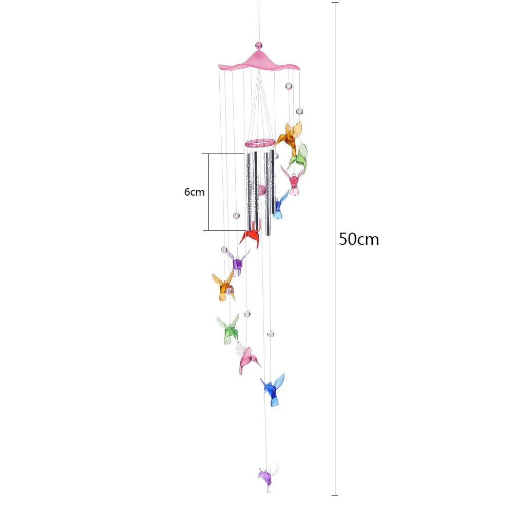 Hummingbird Windchime Charms Handmade Courtyard Decorative Windbell Pendants Art Crafts Ornaments Birthday Gifts Yard Decoration from PriceLows™