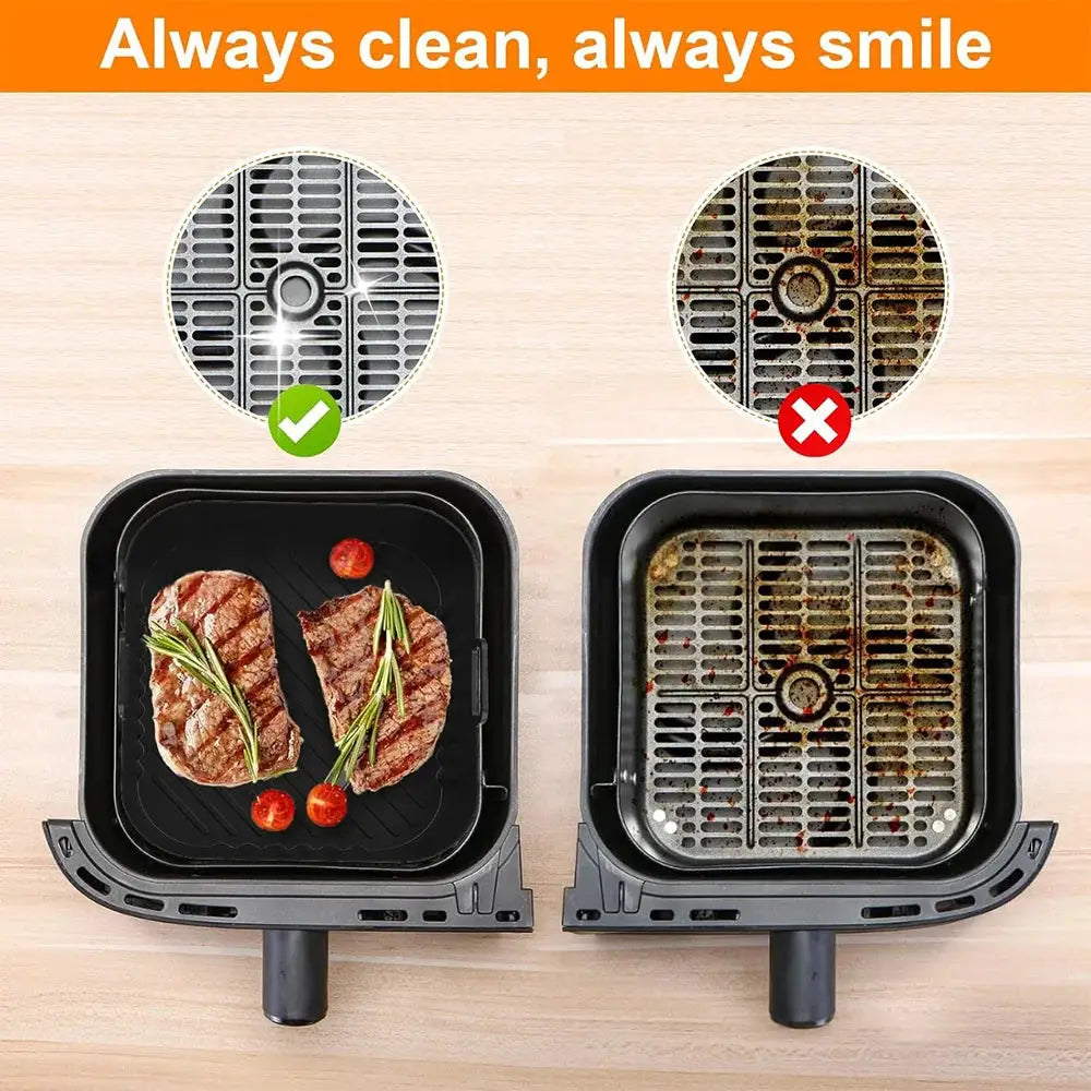 Air Fryer Liner | Ninja NA350 Compatible Silicone Molds | Reusable 2 Pcs