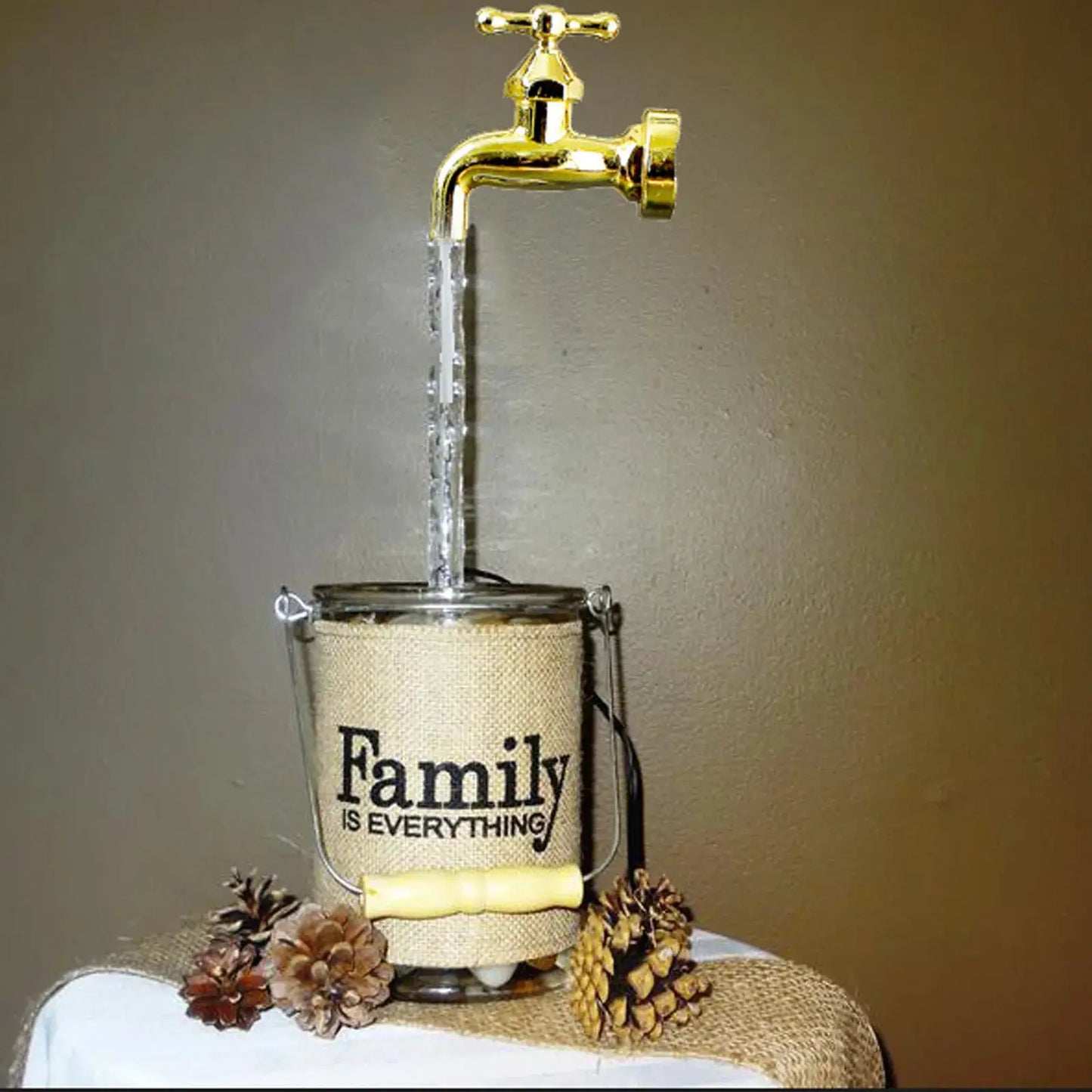Floating Faucet Fountain Kit | Invisible Water Flow | Lights | Outdoor Decor from PriceLows™
