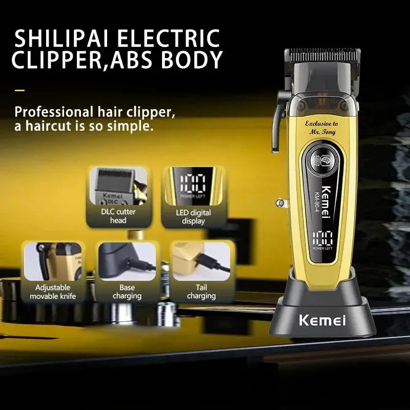 Kemei Cordless Hair Clipper | Brushless Motor | 90Min Battery Unisex