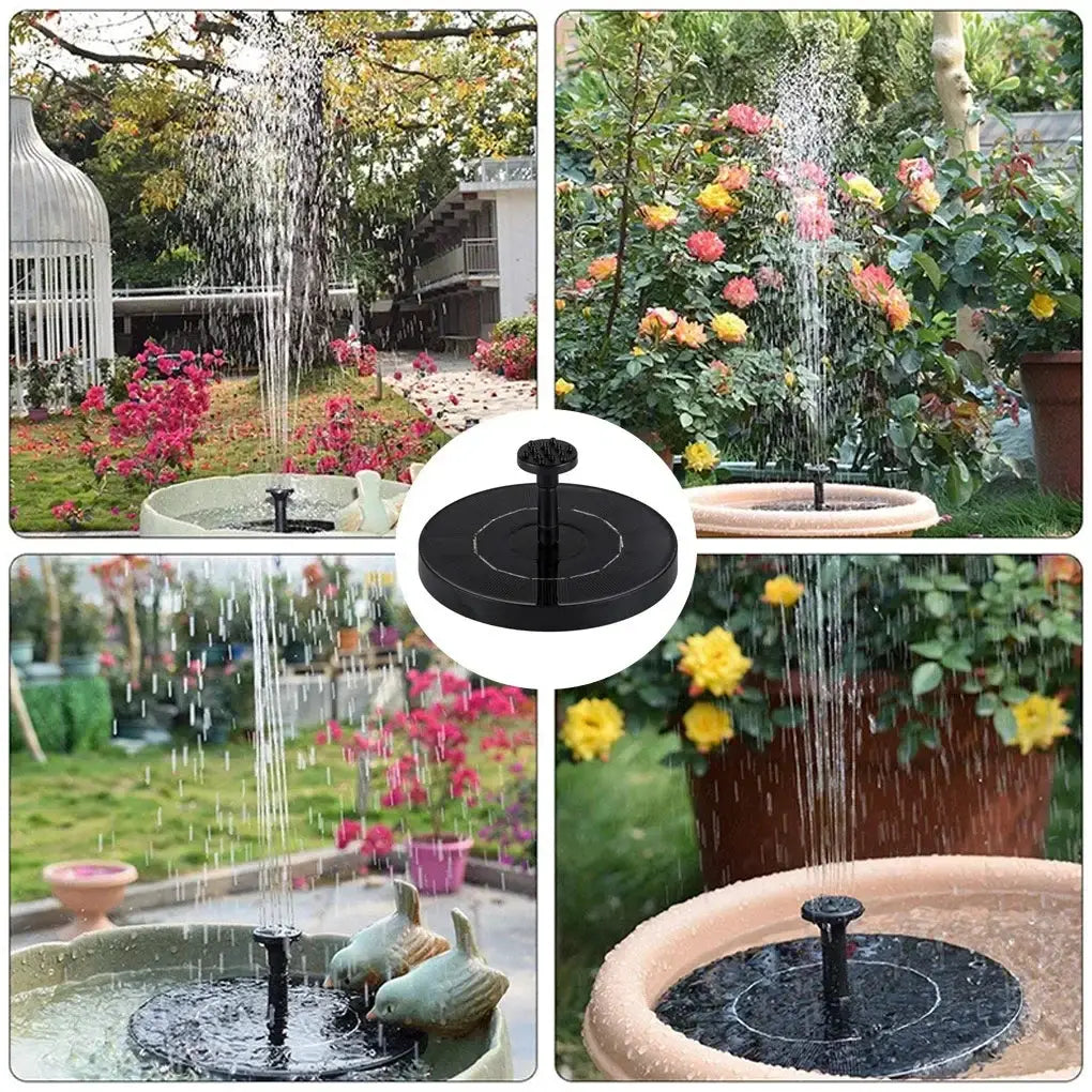 Mini Solar Water Fountain - Outdoor Pool, Pond, & Bird Bath Decoration, Solar Powered Waterfall Garden Fountain from PriceLows™