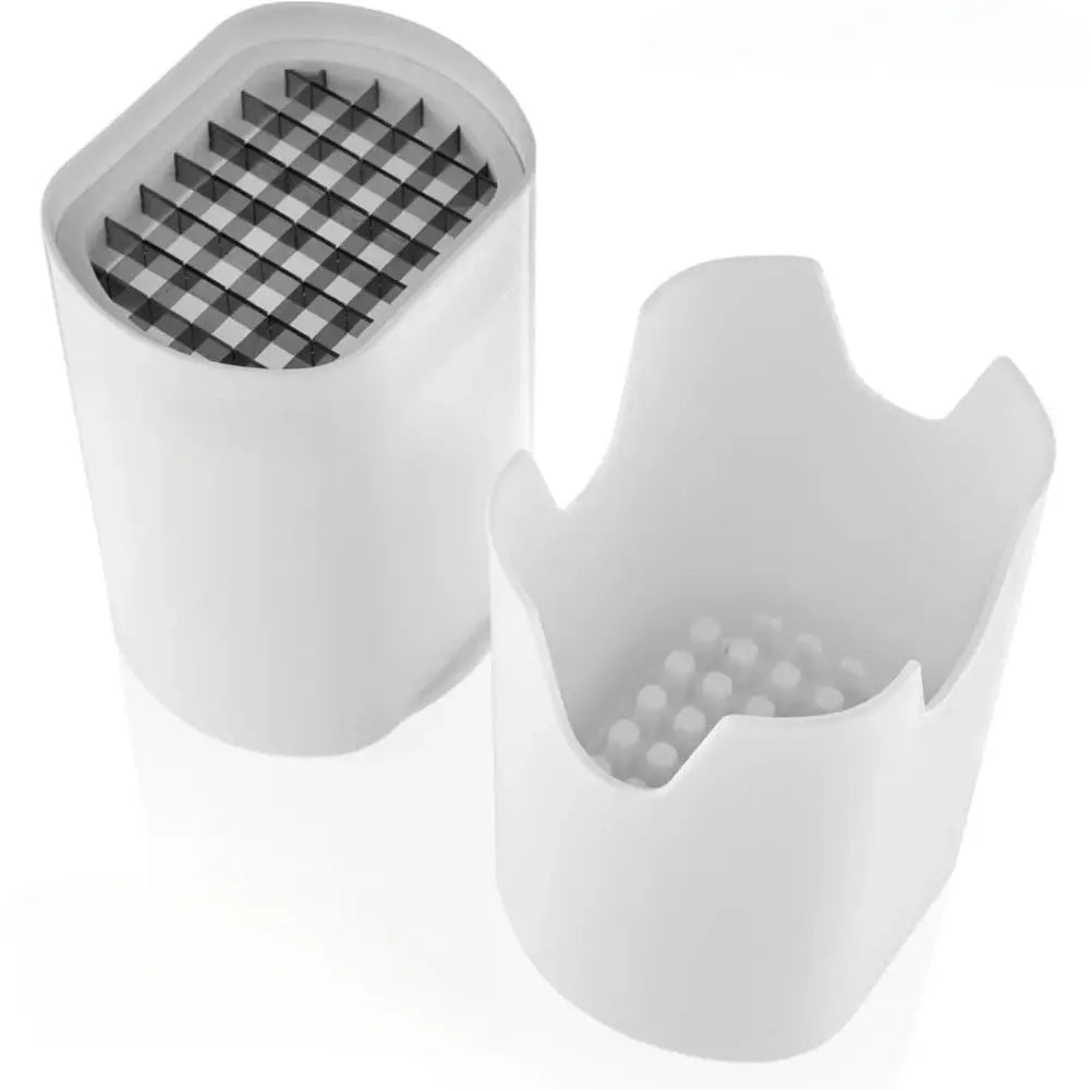 French Fry Cutter | Stainless Steel Blade | Natural Cut | White