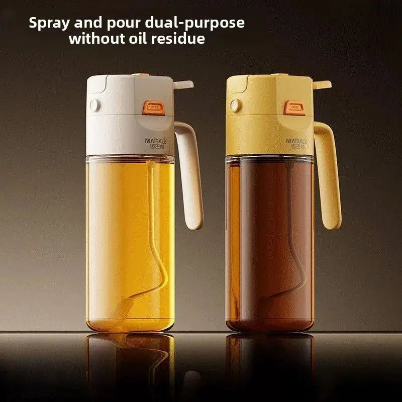 Oil Spray Bottle | Glass | Dual Use Spray and Pour | Kitchen