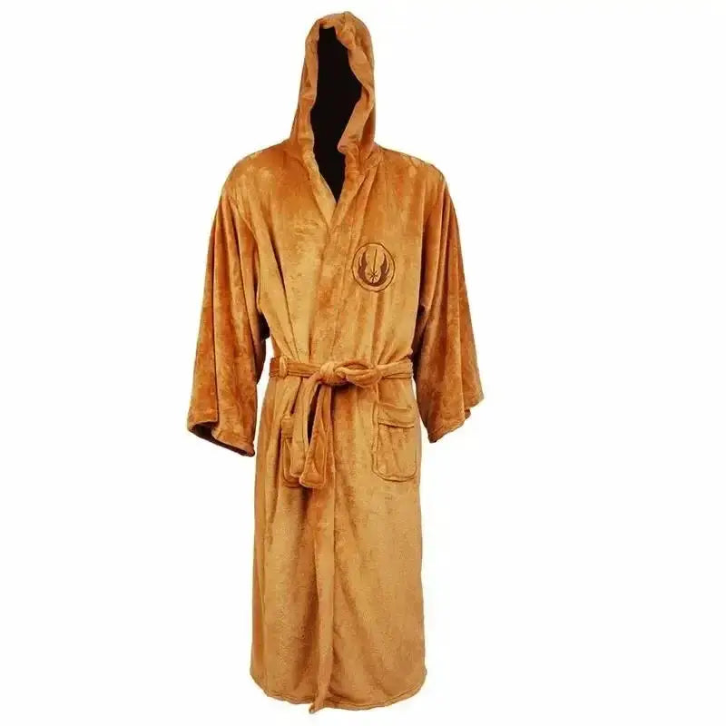 Men Hooded Bathrobe | Thick Polyester Fabric | Star Cosplay Theme | One Size