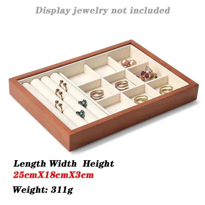 Jewellery Box Organiser Wooden Jewelry Storage Box Jewelry Storage Box Jewelry Necklace Ring Display Box Earring Storage from PriceLows™